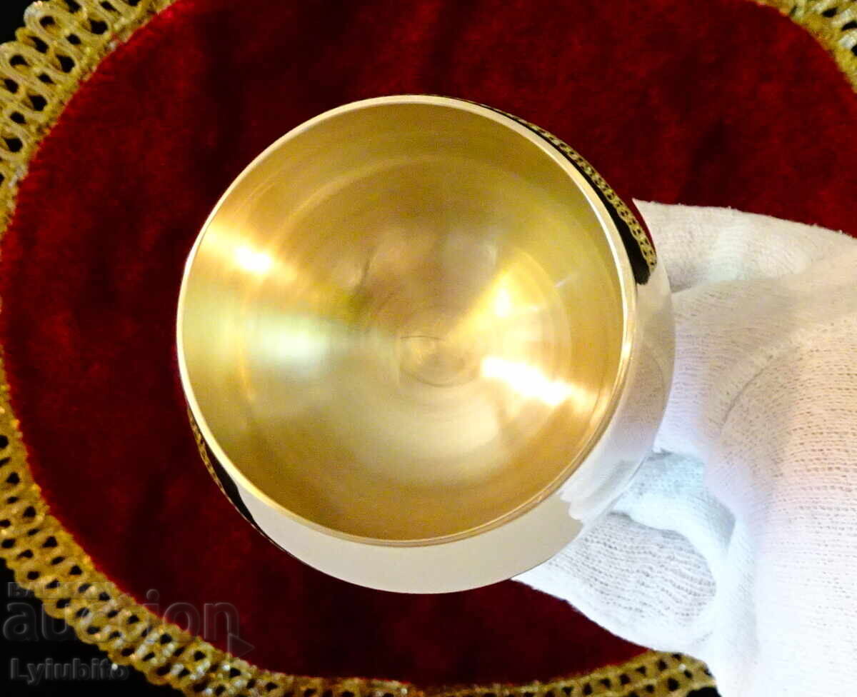 Bronze wine/rakia cup, 130 ml with price 35.00 BGN | € 17.90