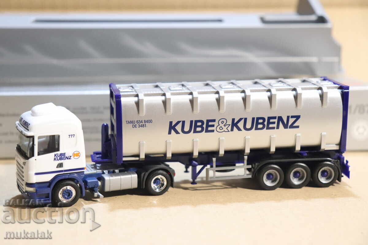 HERPA H0 1/87 SCANIA ΜΟΝΤΕΛΟ ΑΥΤΟΚΙΝΗΤΟΥ ΦΟΡΤΗΓΟΥ TIR - 5