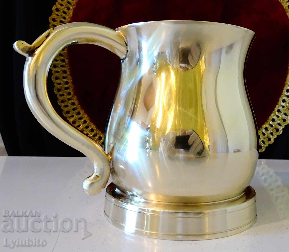 Аукцион Страхотна бронзова халба,чаша,маркировка