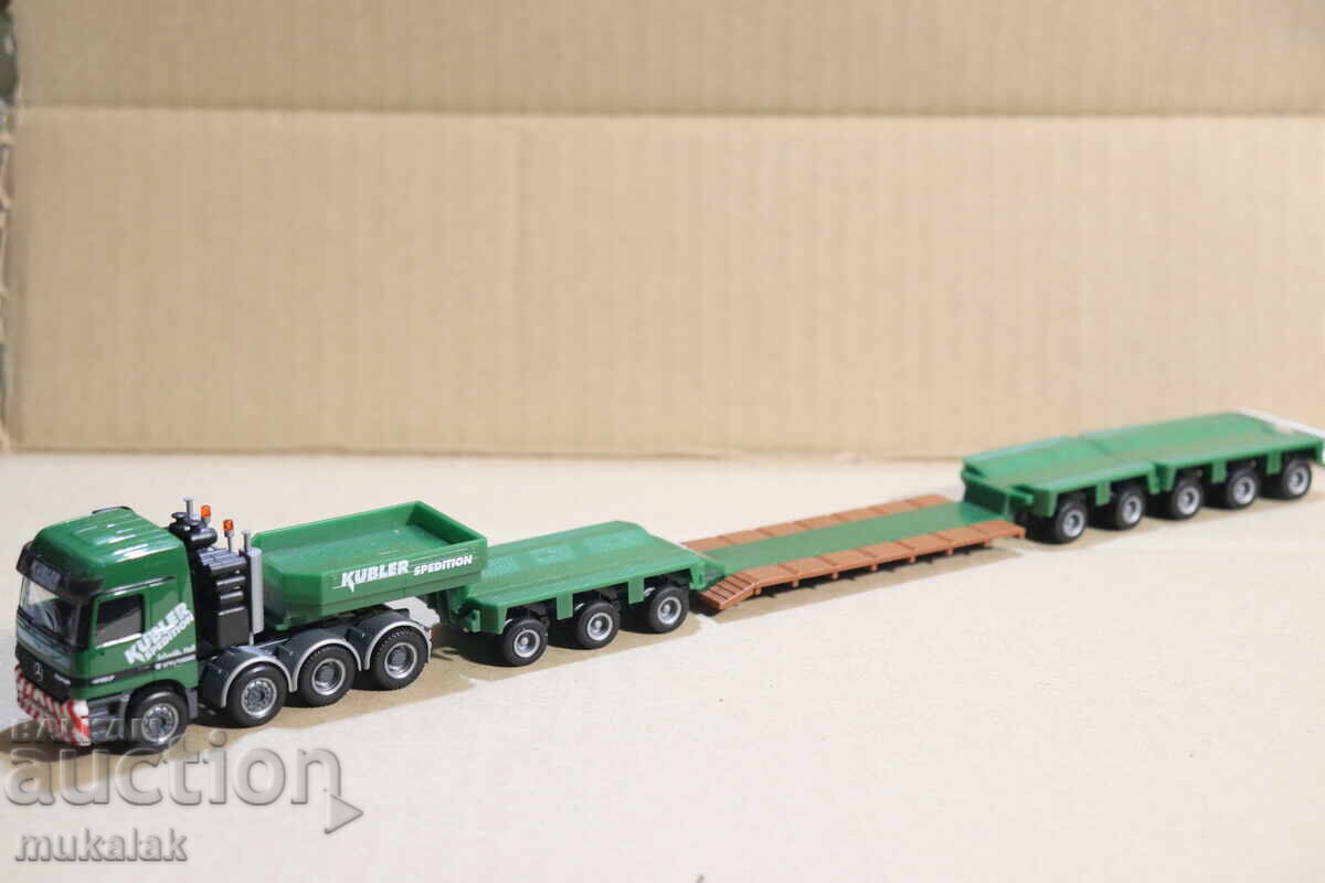HERPA H0 1/87 MERCEDES TRACTOR HEAVY-DUTY TRANSPORT MODEL - 7