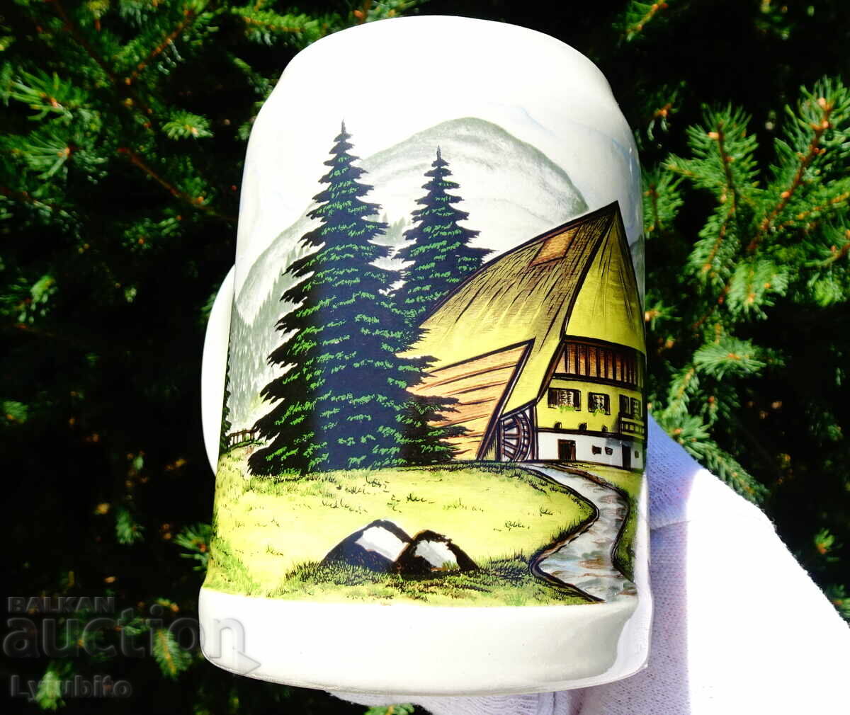 Cană ceramică Moară, W.Germania