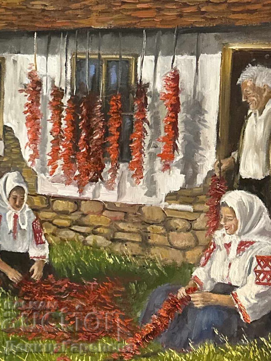 Δενίτσα Γκαρέλοβα πίνακας 50/40 "Αγροτικό τοπίο" - 5