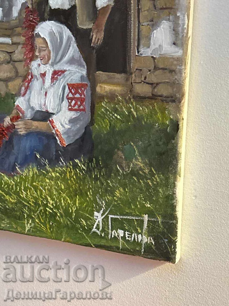 Δενίτσα Γκαρέλοβα πίνακας 50/40 "Αγροτικό τοπίο" - 6