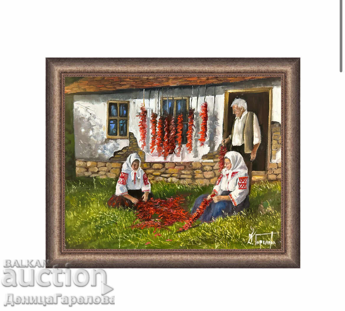 Δενίτσα Γκαρέλοβα πίνακας 50/40 "Αγροτικό τοπίο" - 7