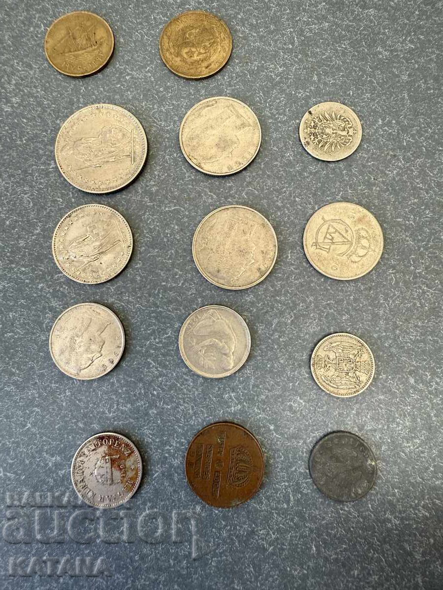 Лот монети 14 броя с цена 50.00 лв. | € 25.56