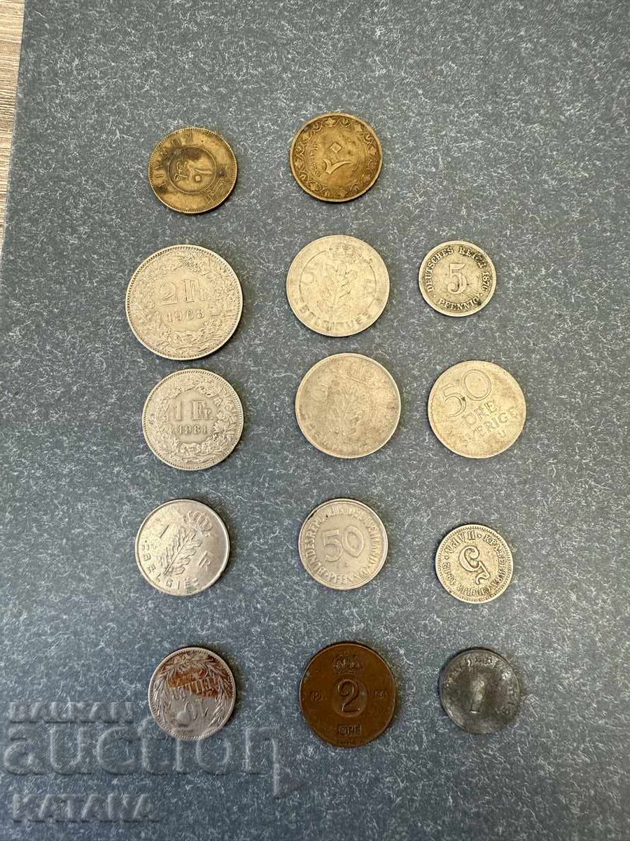 Лот монети 14 броя