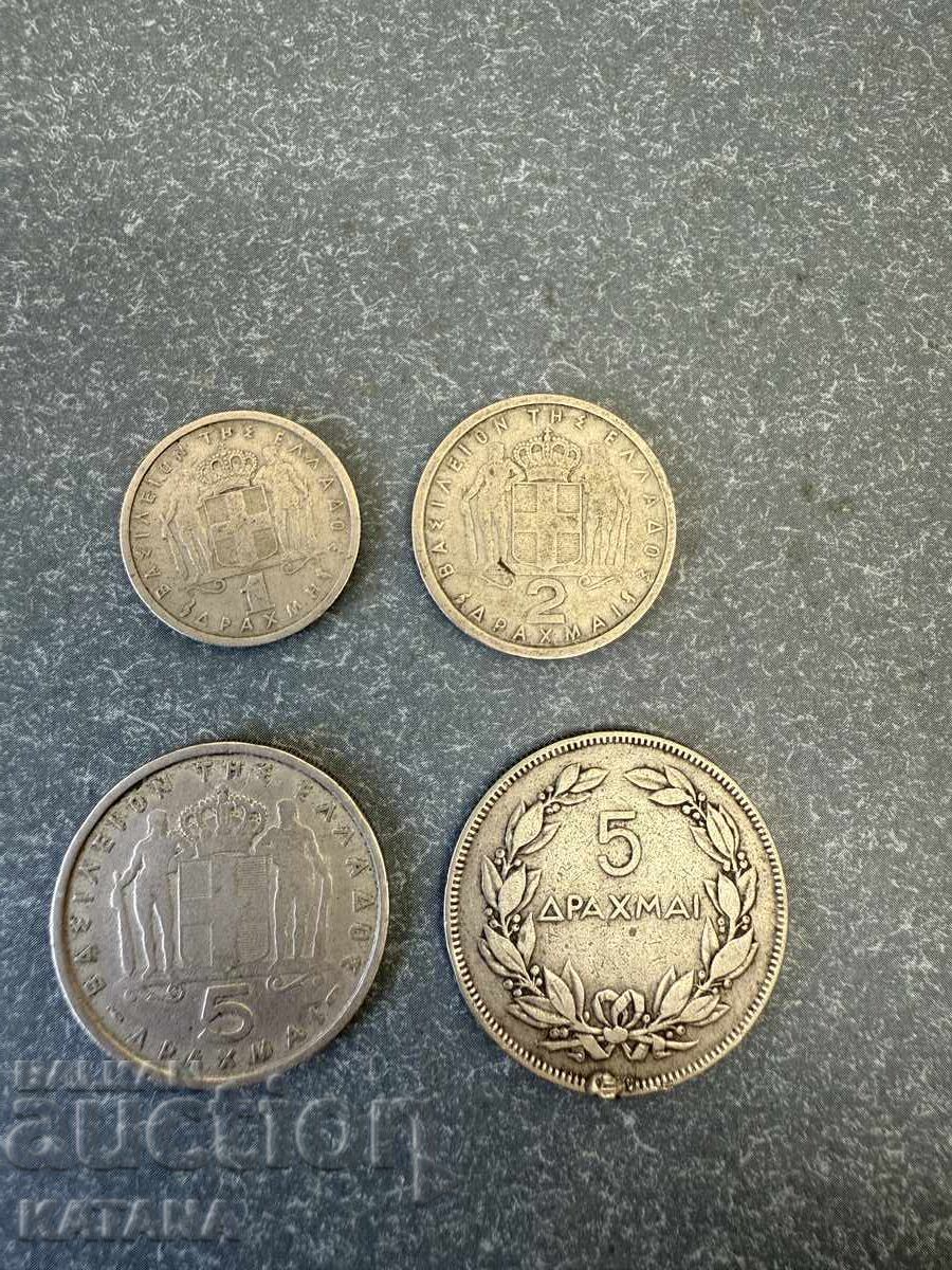 Drachma lot of 4 pieces