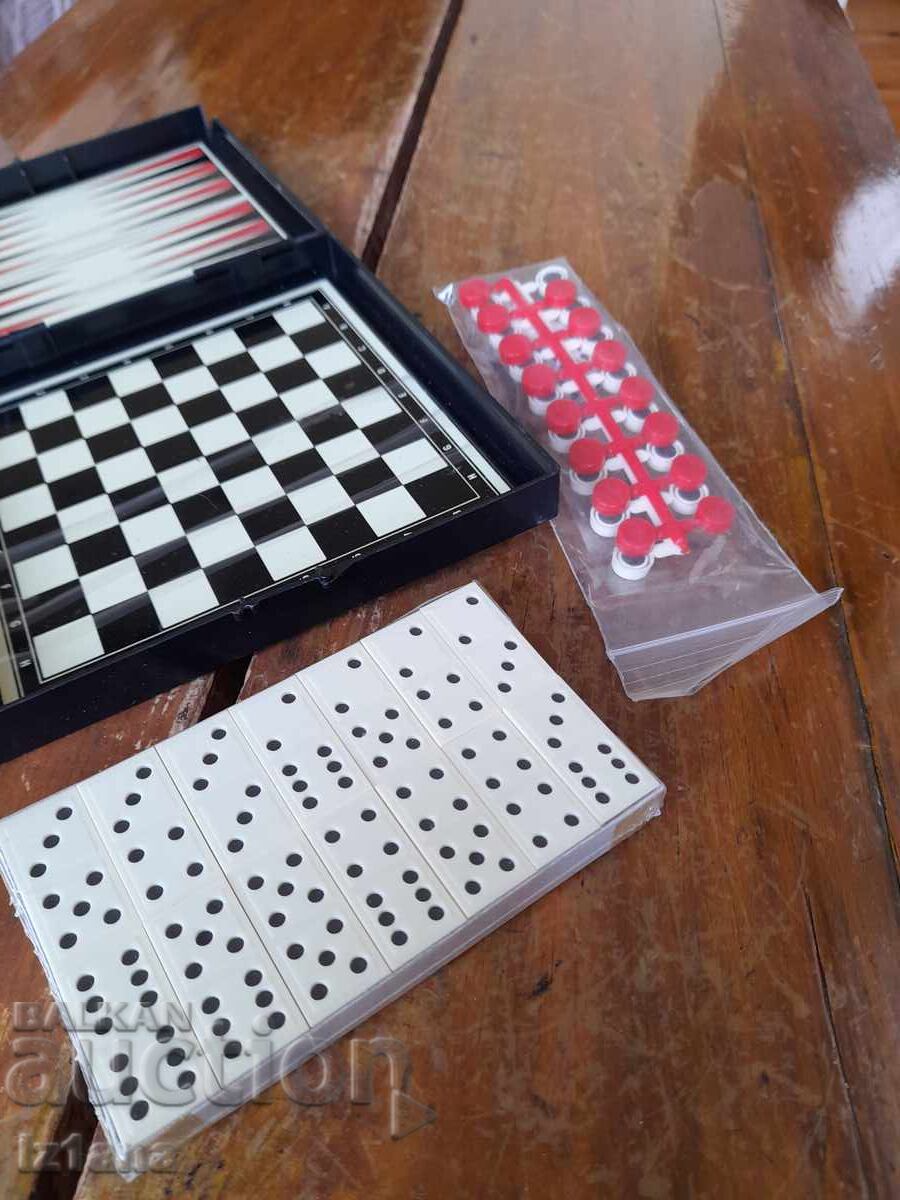 Παλιό παιχνίδι Σκάκι, τάβλι, ντόμινο Assos - 6 Παλιό παιχνίδι Σκάκι, τάβλι, ντόμινο Assos - 6