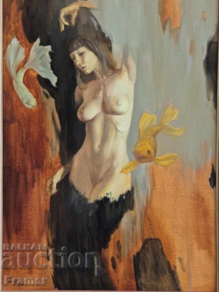 Kostadin Zhikov Persephone 2023. Beautiful painting nude body with price 1380.00 BGN | € 705.58