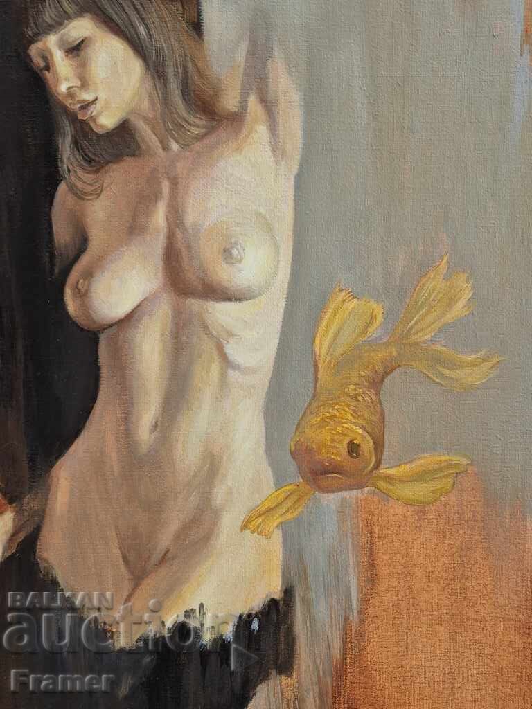 Delivery of Kostadin Zhikov Persephone 2023. Beautiful painting nude body