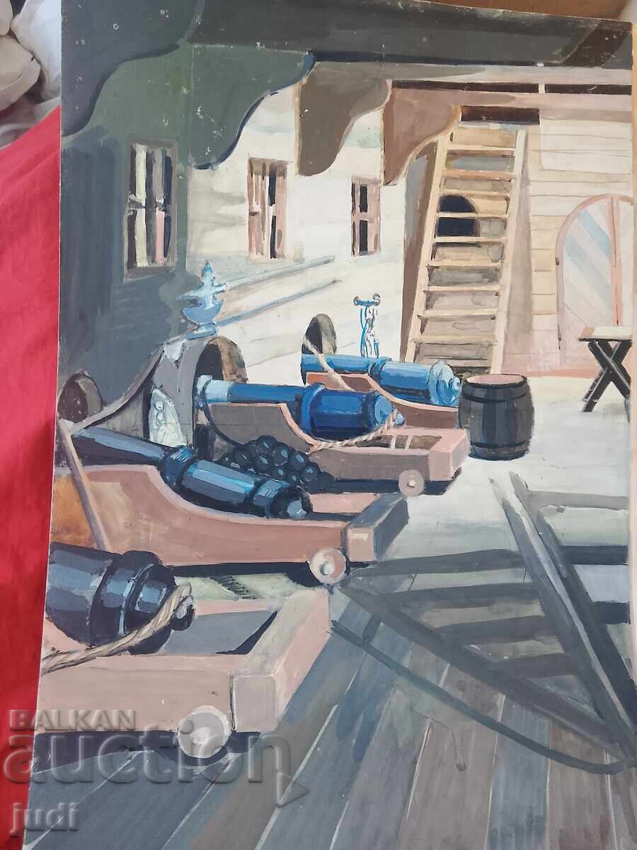 Петър Николов Магелан картина смесена техника с цена 250.00 лв. | € 127.82