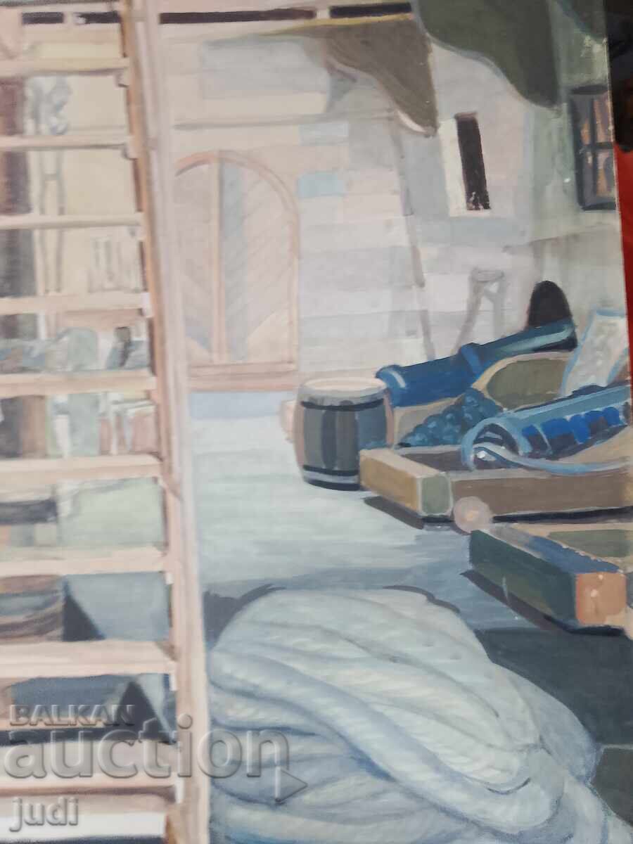 Доставка на Петър Николов Магелан картина смесена техника