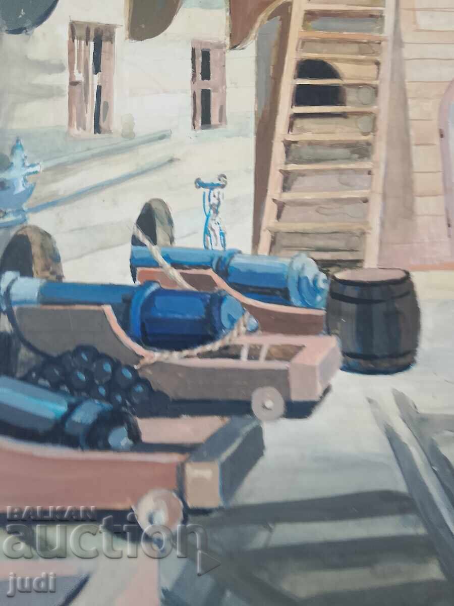 Петър Николов Магелан картина смесена техника - 6