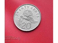 Singapore-20 cents 1993