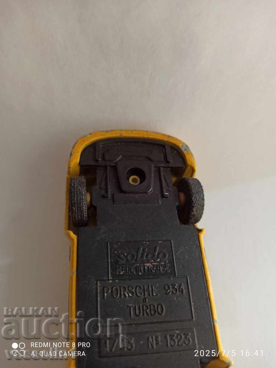 Auction  Old Solido toy car Porsche 934 turbo car 1/43
