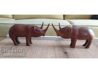 Sculpturi în lemn pentru cunoscători, două bucăți