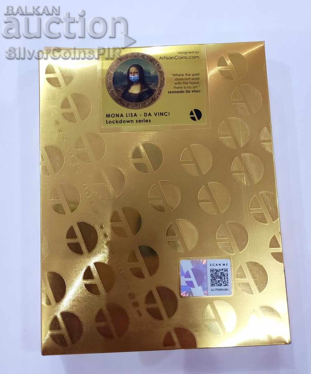 Argint 1 oz Mona Lisa 2023 Artă Pandemică Ciad - 6 Argint 1 oz Mona Lisa 2023 Artă Pandemică Ciad - 6