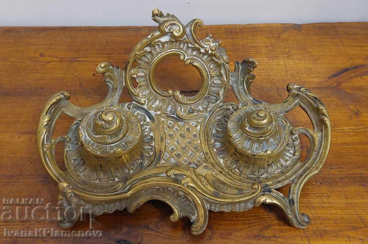 Recipient de cerneală din bronz pentru colecționari - 7