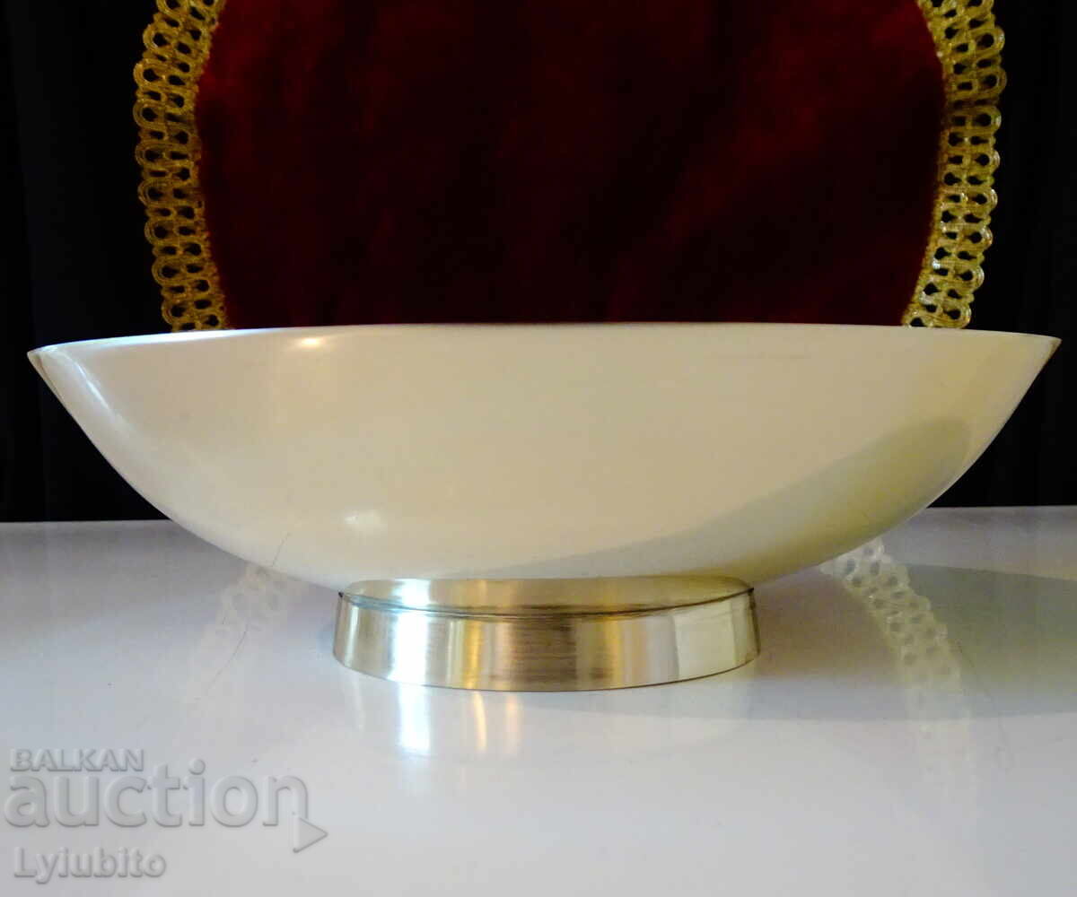 Auction Bronze fruit bowl, candy dish with fairytale ornaments Auction Bronze fruit bowl, candy dish with fairytale ornaments