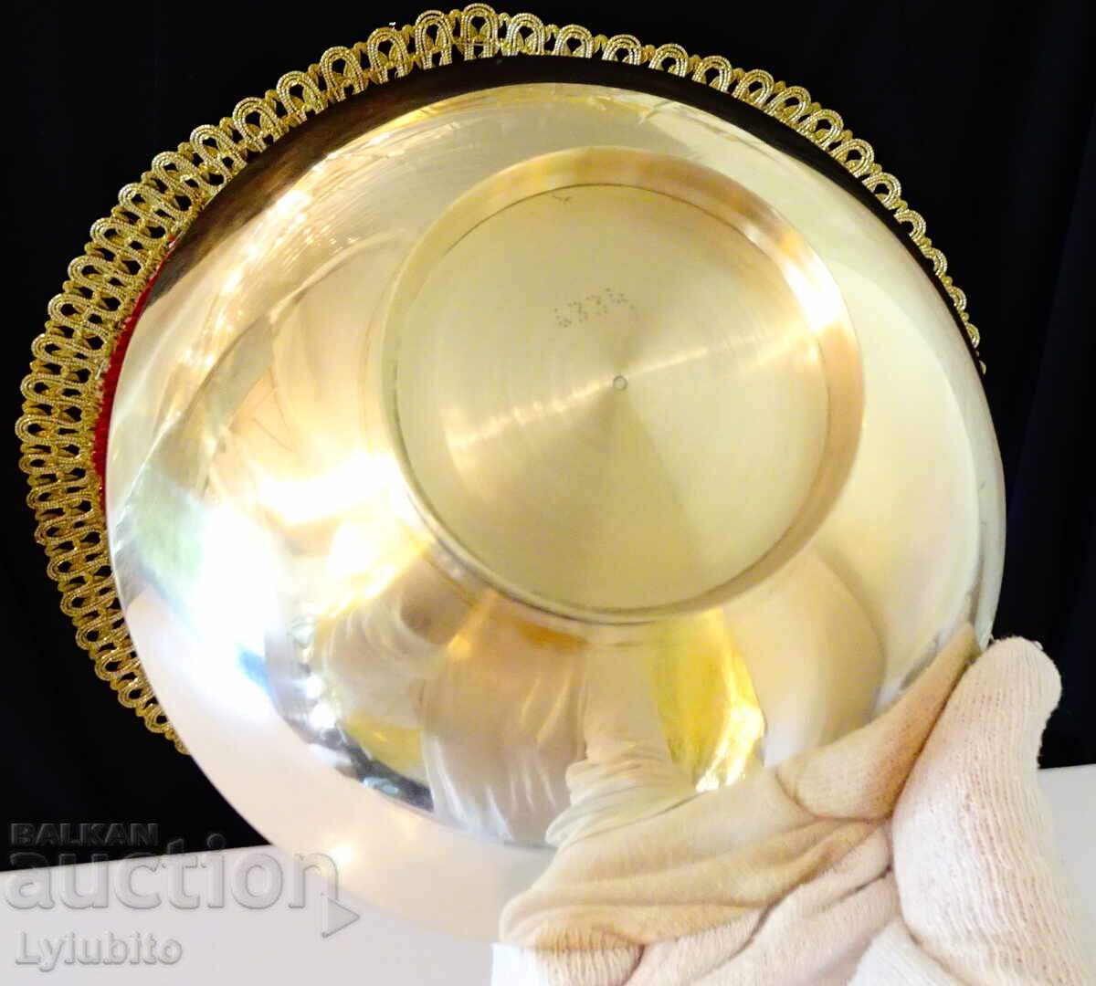 Delivery of Bronze fruit bowl, candy dish with fairytale ornaments Delivery of Bronze fruit bowl, candy dish with fairytale ornaments