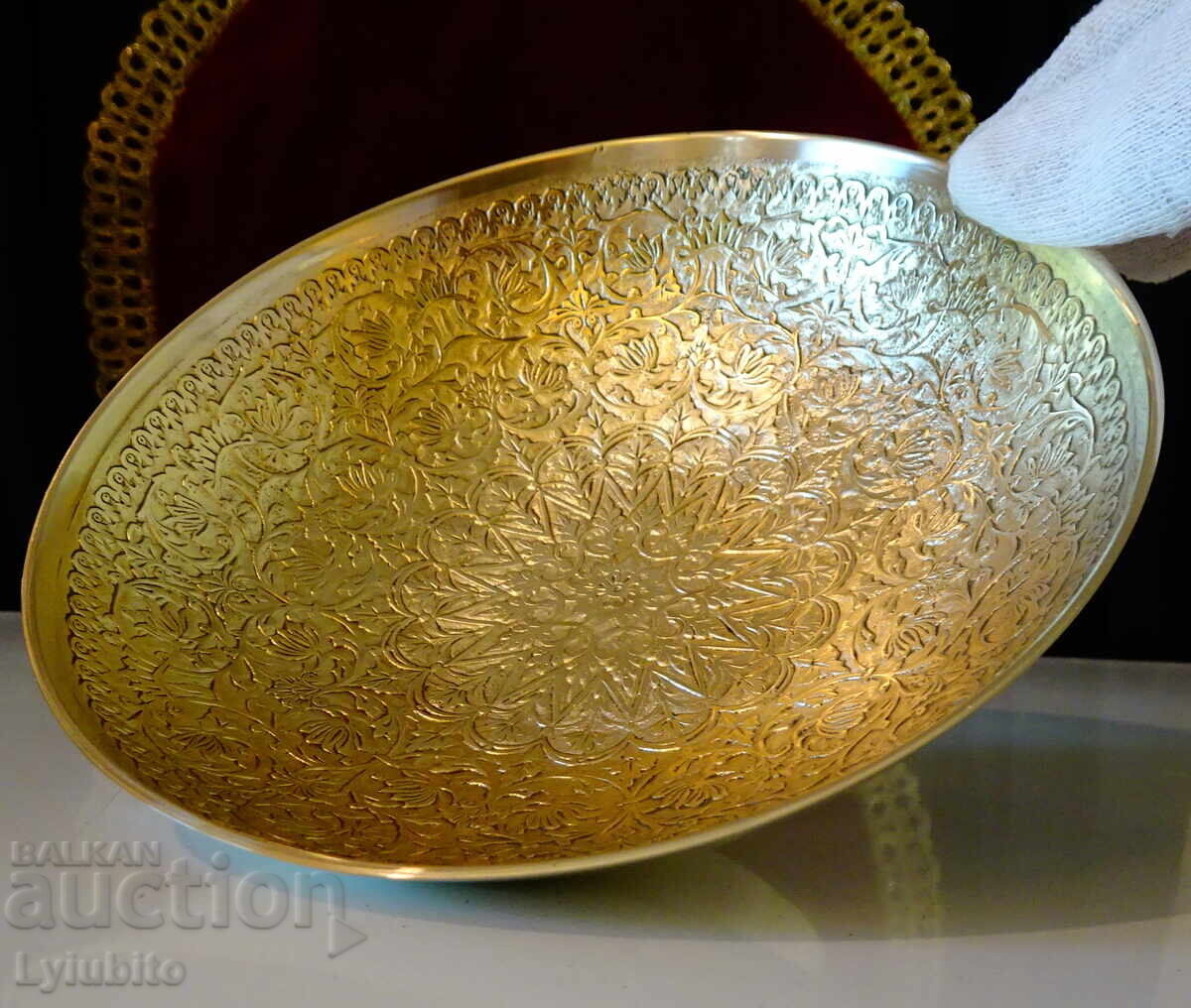 Bronze fruit bowl, candy dish with fairytale ornaments - 5 Bronze fruit bowl, candy dish with fairytale ornaments - 5