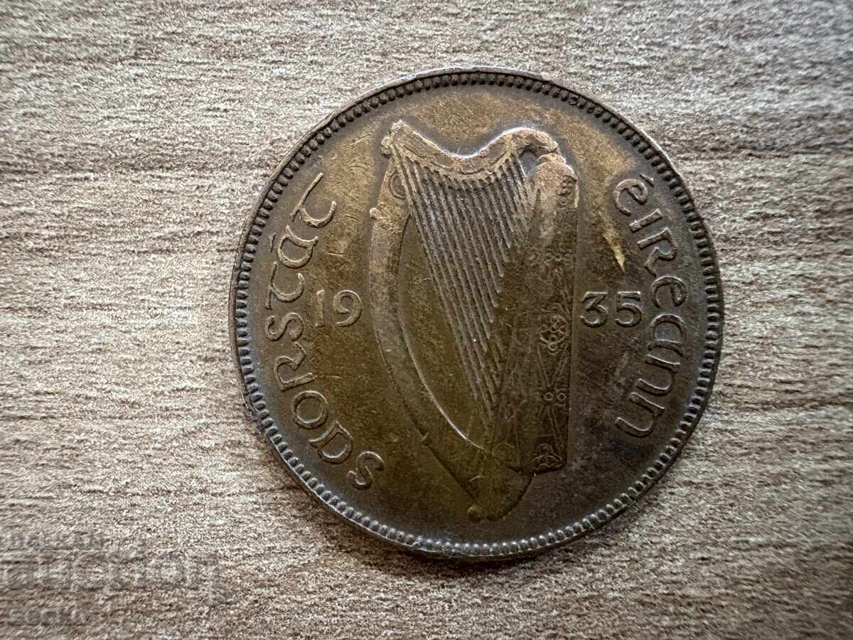 Ιρλανδία - 1 δεκάρα (1935) με τιμή 1.80 BGN | € 0.92