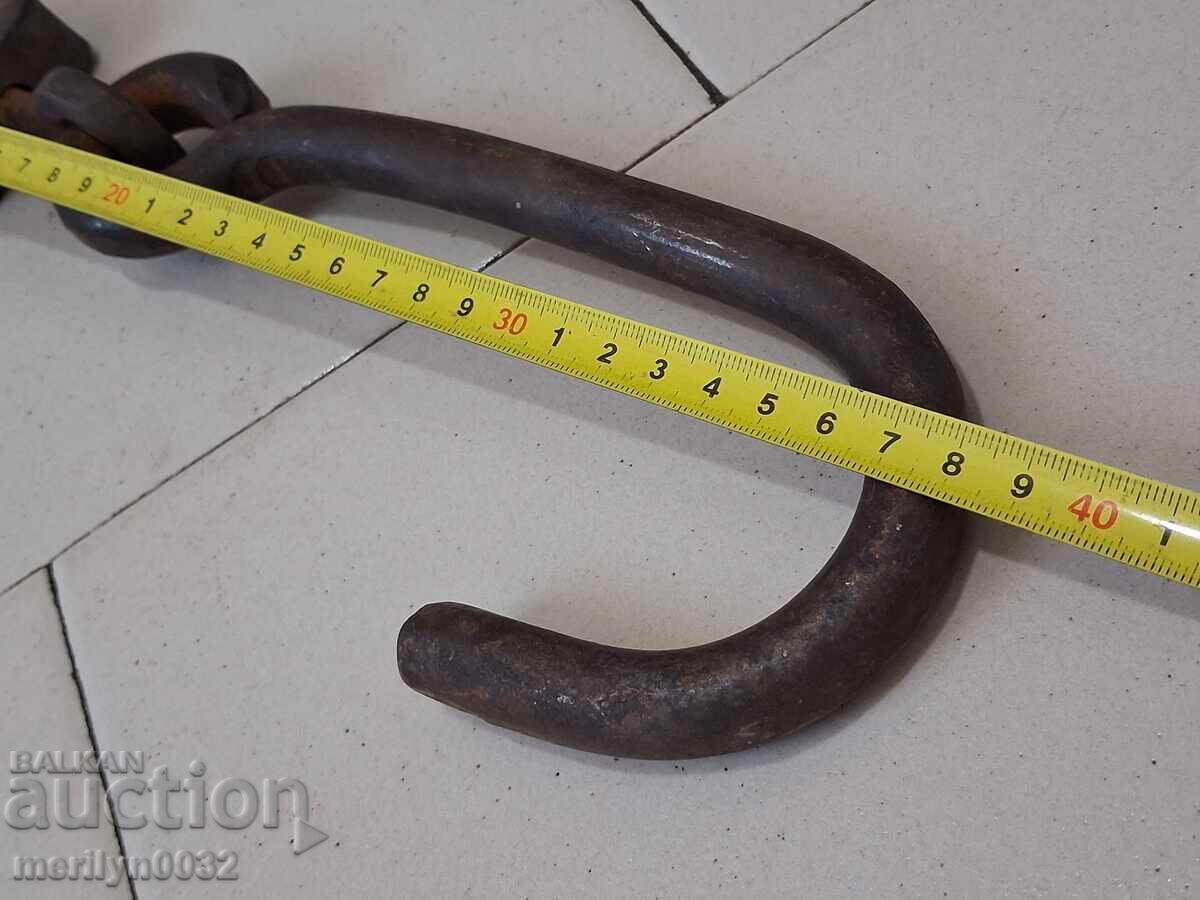 Αρχαία σφυρήλατη γάντζος για κρέμασμα διπλό γάντζο - 6