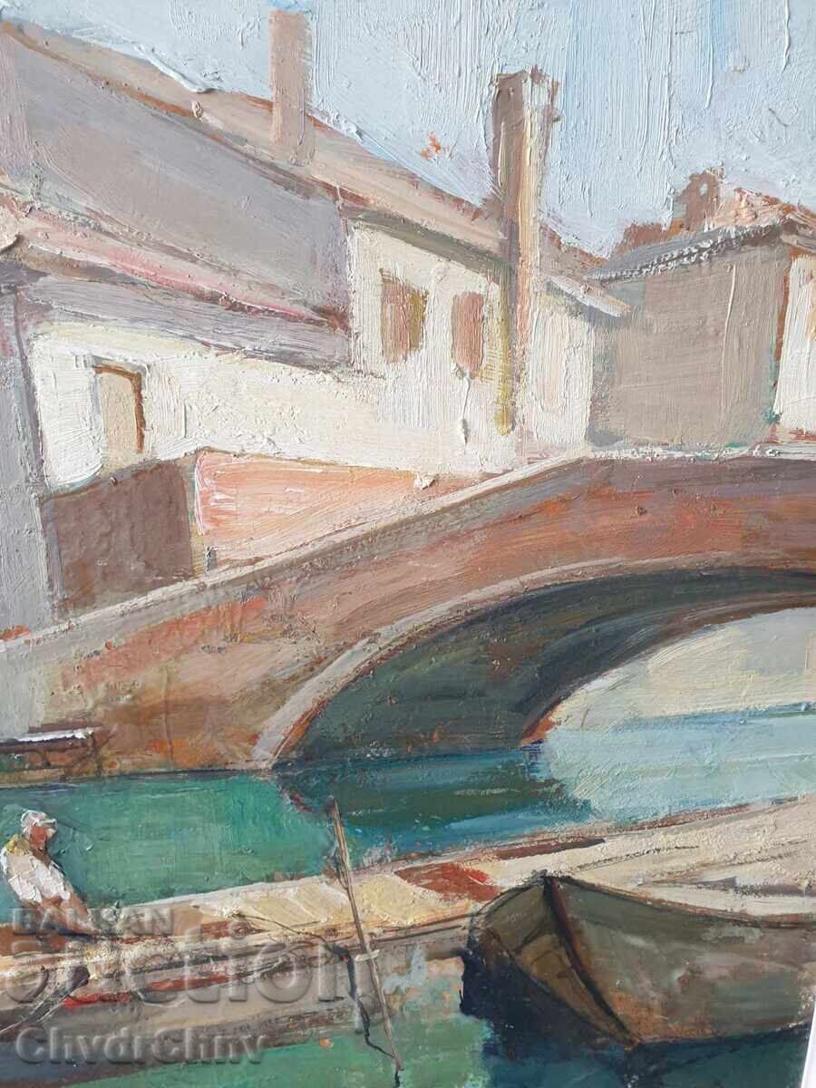 Knut Norman Swedish old large painting oil on fiberboard - 5 Knut Norman Swedish old large painting oil on fiberboard - 5