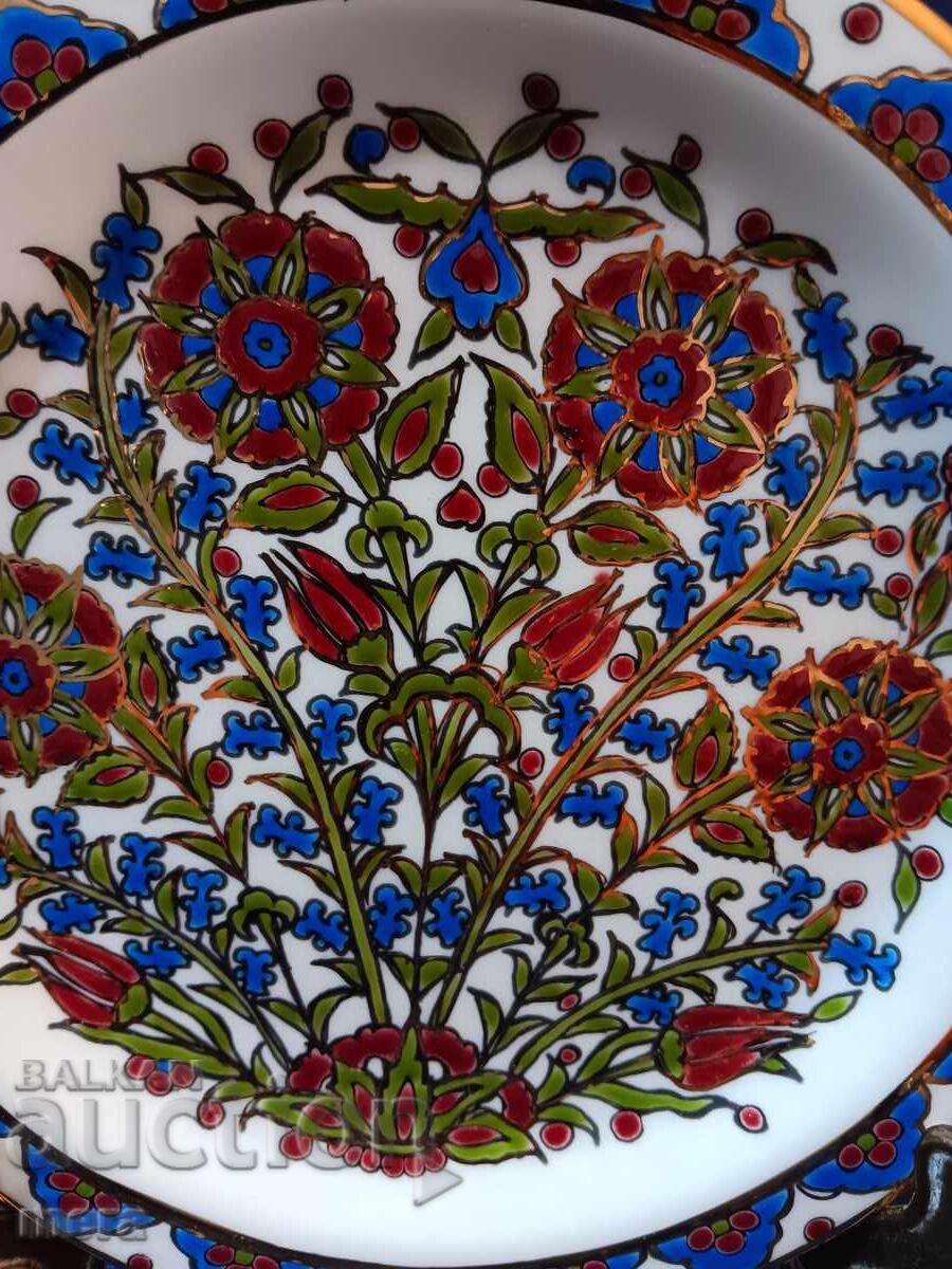 Porcelain wall plate - handmade, limited edition with price 30.00 BGN | € 15.34 Porcelain wall plate - handmade, limited edition with price 30.00 BGN | € 15.34