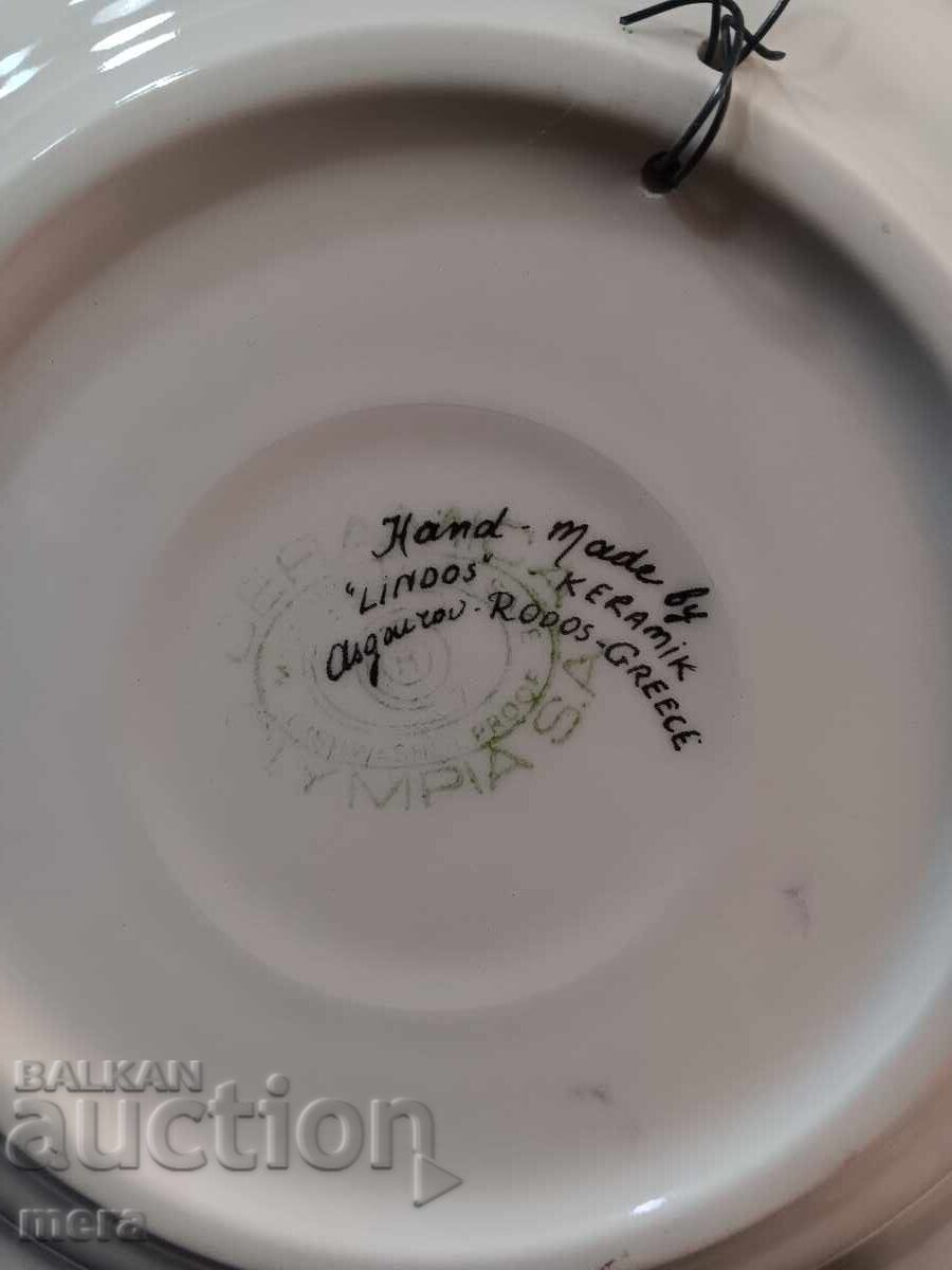 Porcelain author's wall plate - "Peacock" - handmade - 5 Porcelain author's wall plate - "Peacock" - handmade - 5