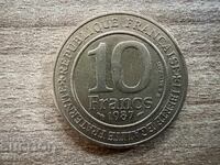 Γαλλία - 10 φράγκα (1987) - Χιλιετηρίδα των Καπετιδών