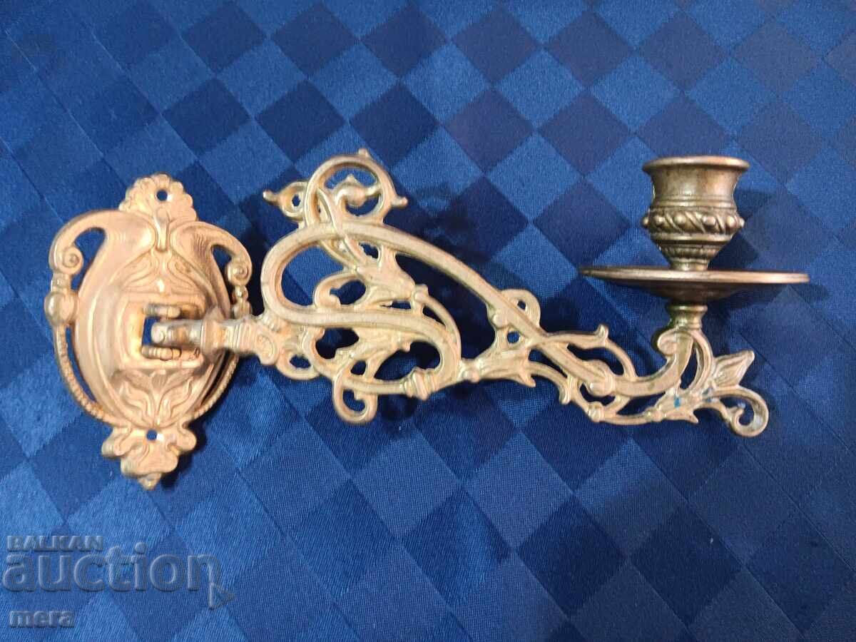 Bronze console candlestick