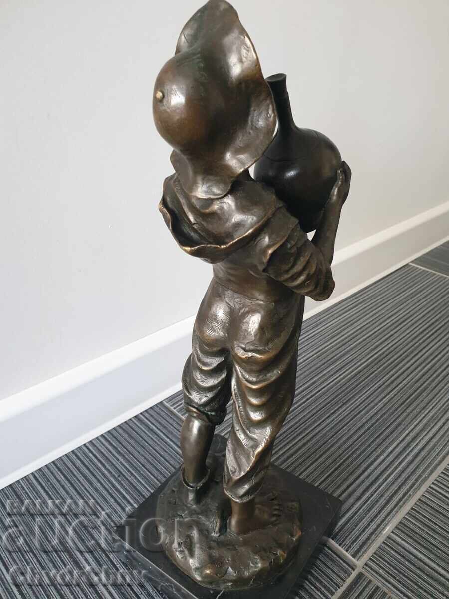 Δημοπρασία 40sm-6kg Barbella statuέτα/παλαιό μπρούτζινο γλυπτό/φιγούρα