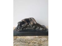 Bronze sculpture / erotic / figure nude woman / Milo statuette