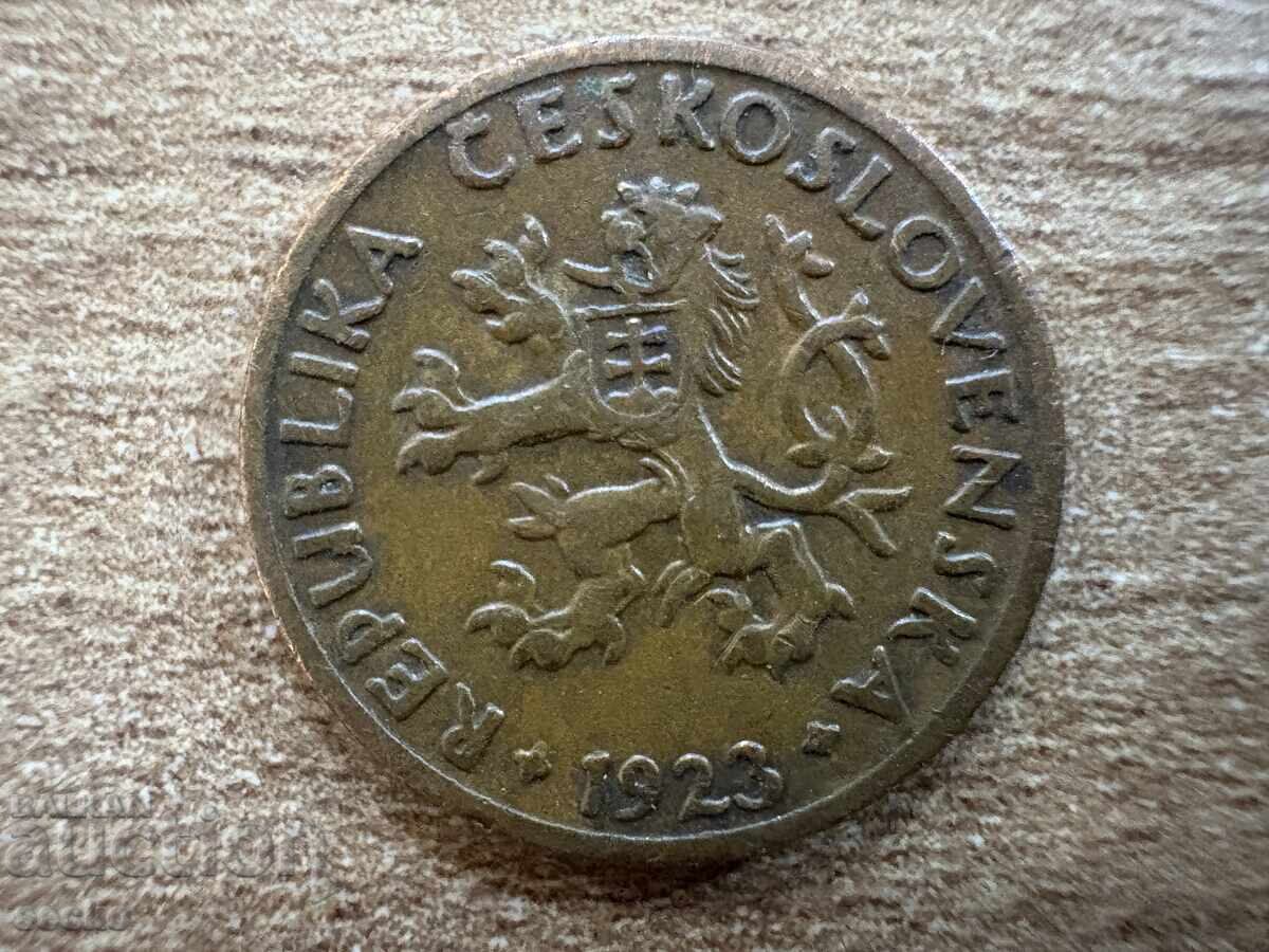 Cehoslovacia - 5 halieri (1923) cu preț 1.60 BGN | € 0.82 Cehoslovacia - 5 halieri (1923) cu preț 1.60 BGN | € 0.82