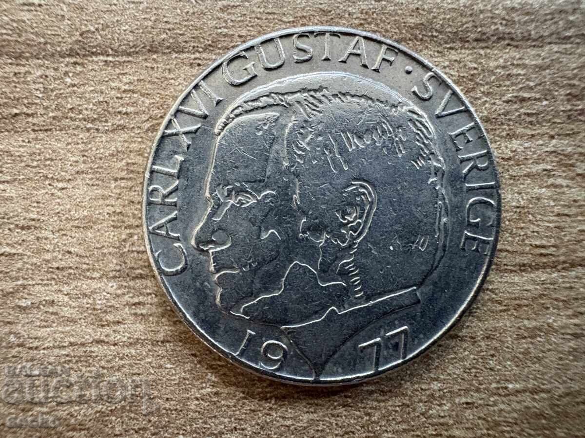 Sweden - 1 Krona (1977) with price 0.40 BGN | € 0.20