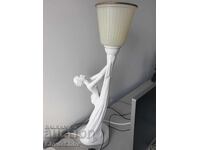 Италианска порцеланова лампа/еротична фигура на гола жена