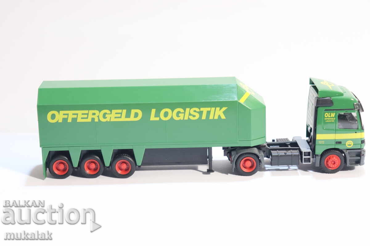 Livrarea HERPA H0 1/87 MERCEDES CAMION MODEL TRANSPORT DE STICLĂ