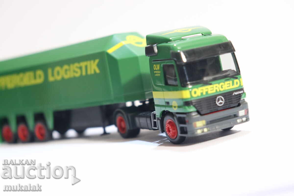 HERPA H0 1/87 MERCEDES CAMION MODEL TRANSPORT DE STICLĂ - 5