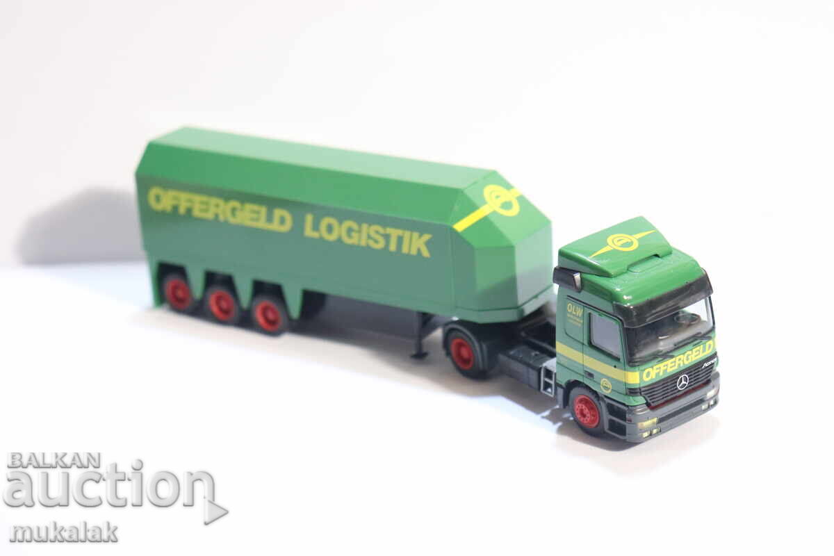 HERPA H0 1/87 MERCEDES CAMION MODEL TRANSPORT DE STICLĂ - 6