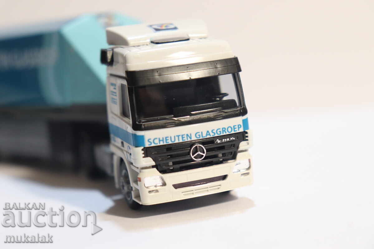 AWM H0 1/87 MERCEDES   КАМИОН  МОДЕЛ  ТРАНСПОРТ НА СТЪКЛО - 5