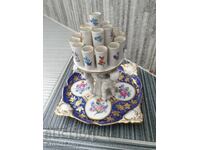 Dresden porcelain cigarette holder/tobacco box with cherubs