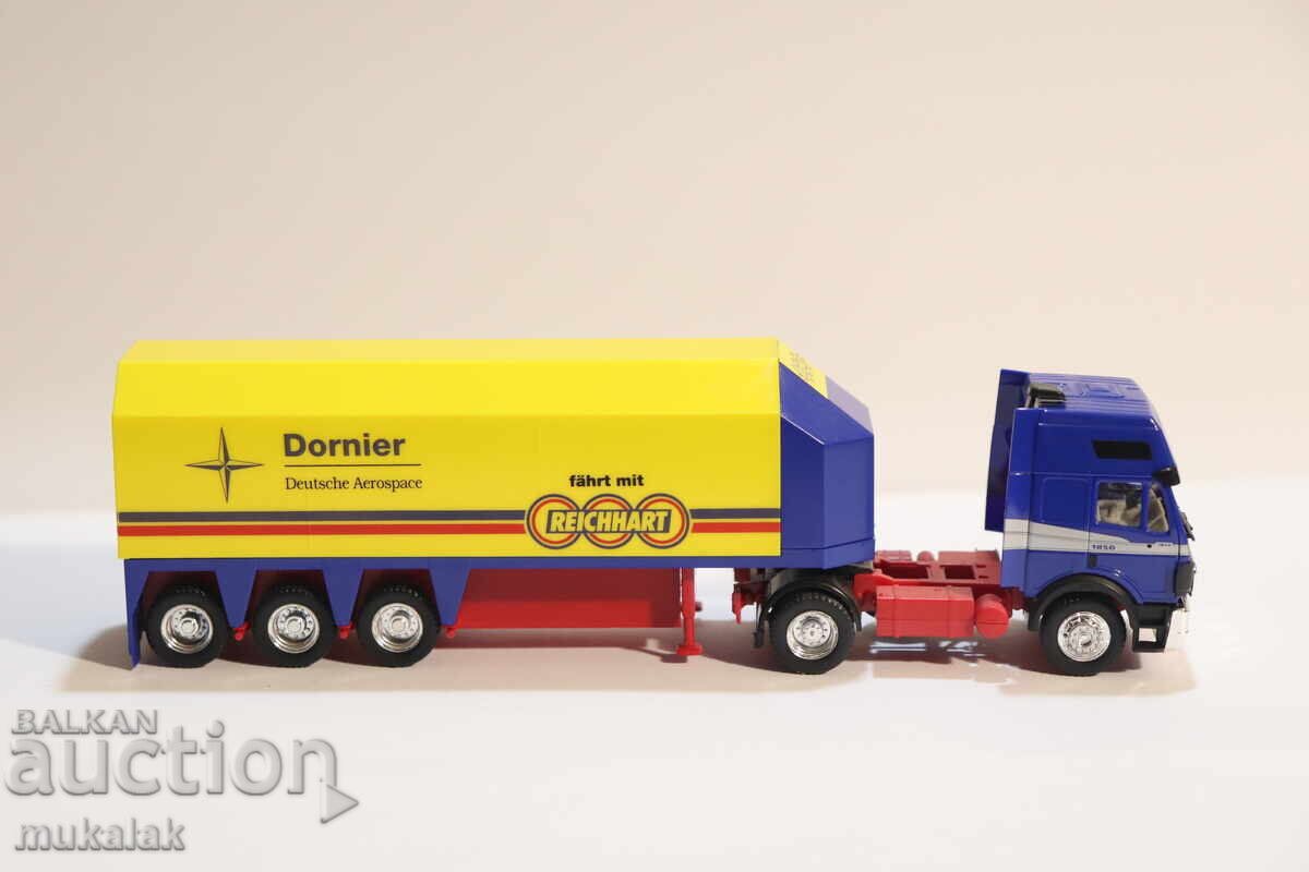 HERPA H0 1/87 MERCEDES TRUCK MODEL TRANSPORT OF GLASS - 6