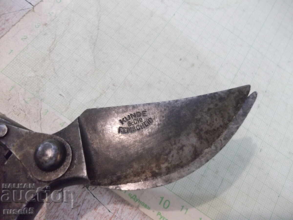 Ψαλίδι "KUNDE & Cie REMSCHEID" αμπελουργικό παλιό - 5