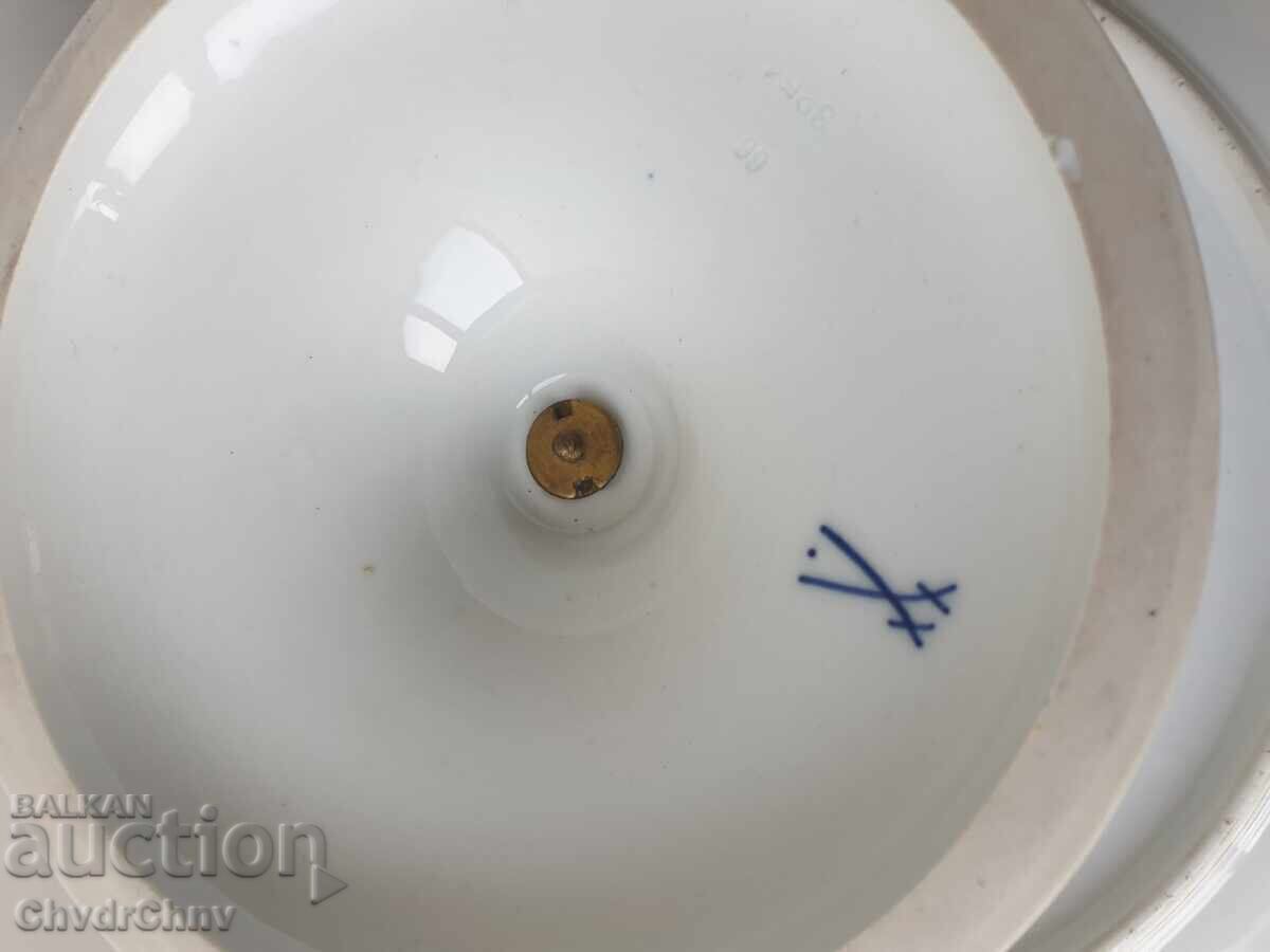 Pedestal porcelain plate-cake stand Meissen - 6