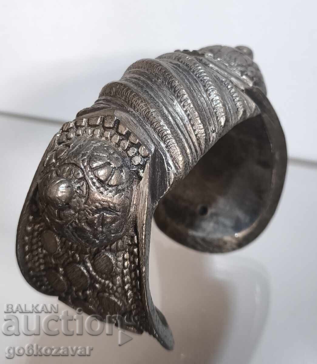 Revival-era silver bracelet, horn-shaped, ornament, jewelry! with price € 98.00 | 191.67 BGN
