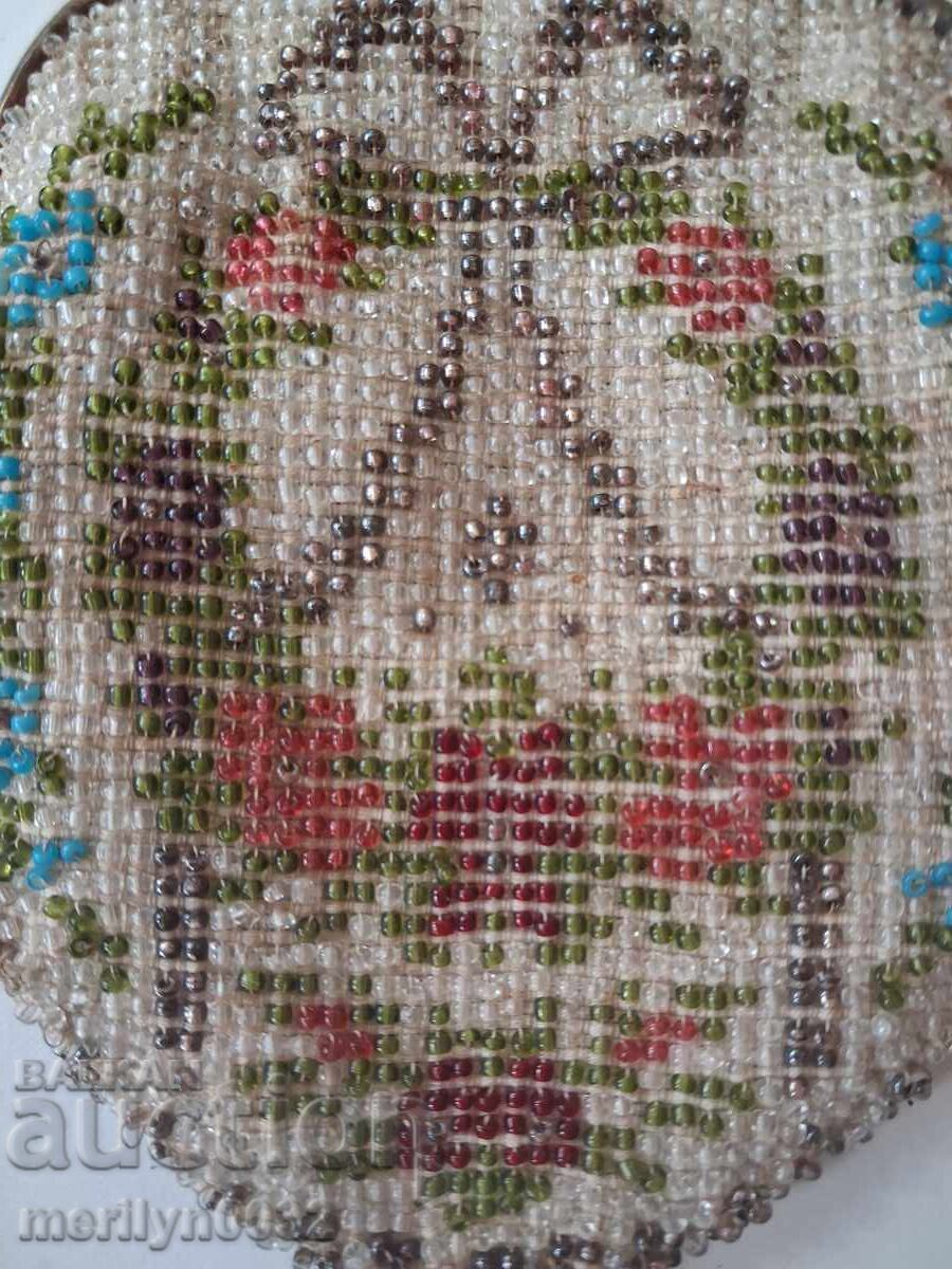 Delivery of Coin purse pouch beads early 20th century UNIQUE RRRR