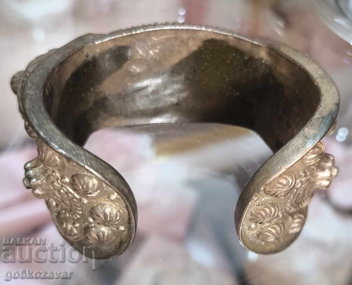 Revival-era baked clay bracelet, slingshot, ornament, jewelry! - 5