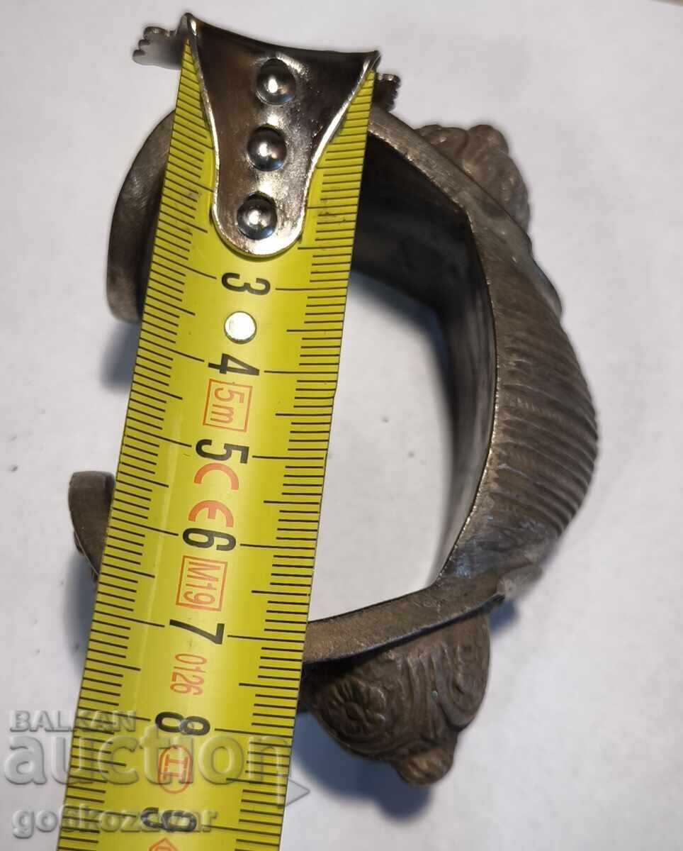 Revival-era baked clay bracelet, slingshot, ornament, jewelry! - 7