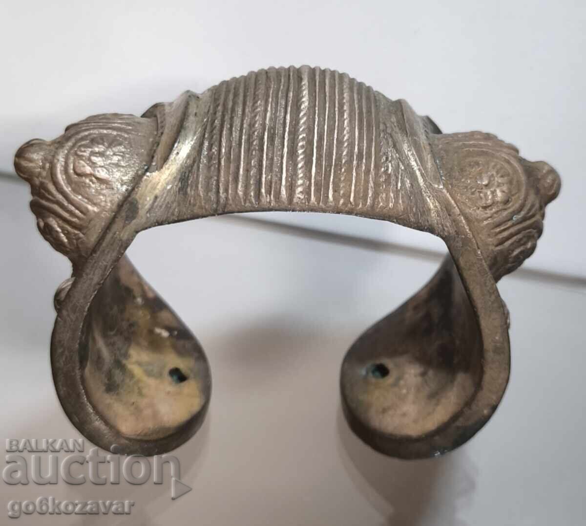 Revival-era baked clay bracelet, slingshot, ornament, jewelry!